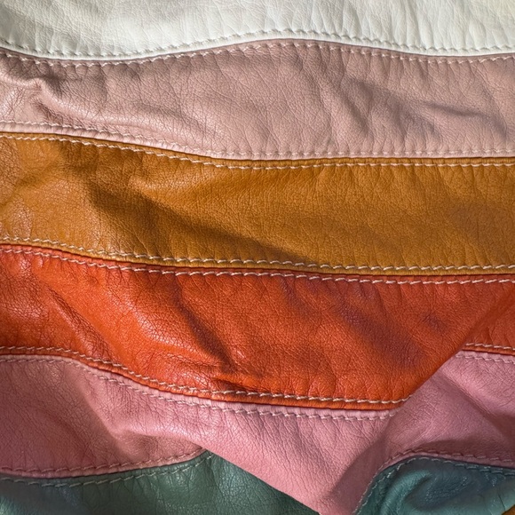 John Romaine Multi-Color Boho Bucket Shoulder Bag - Picture 11 of 12